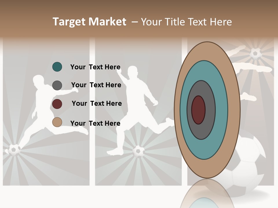 A Soccer Player Kicking A Soccer Ball PowerPoint Template