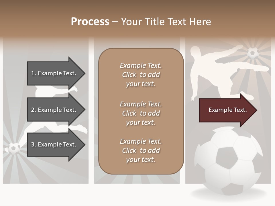 A Soccer Player Kicking A Soccer Ball PowerPoint Template