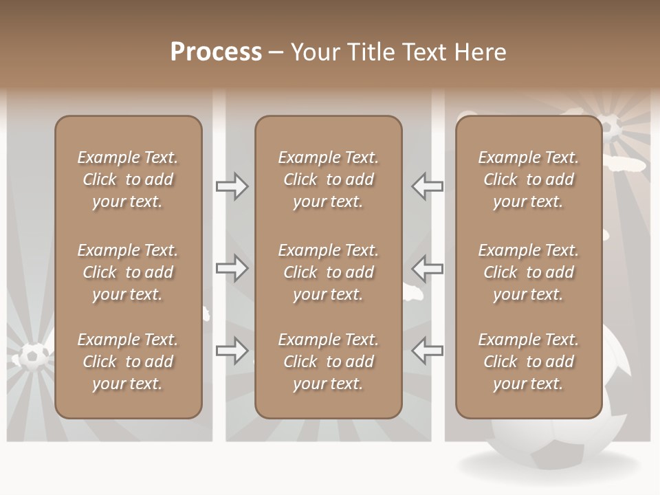 A Soccer Player Kicking A Soccer Ball PowerPoint Template