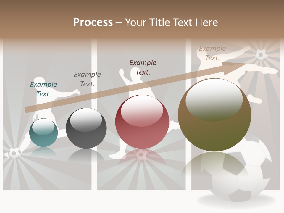 A Soccer Player Kicking A Soccer Ball PowerPoint Template