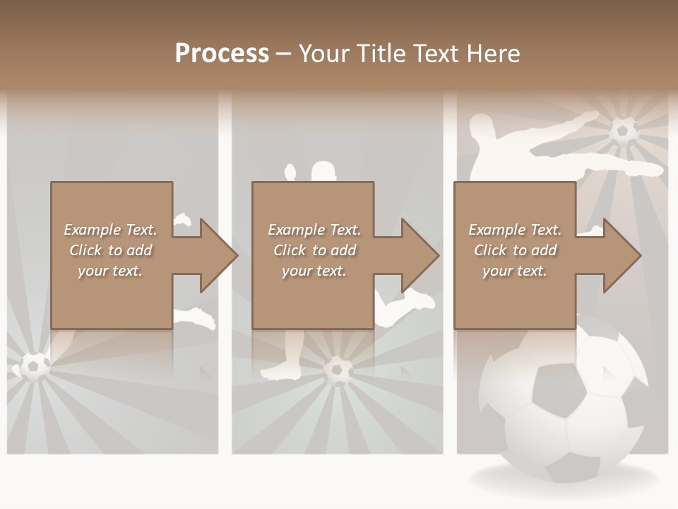 A Soccer Player Kicking A Soccer Ball PowerPoint Template