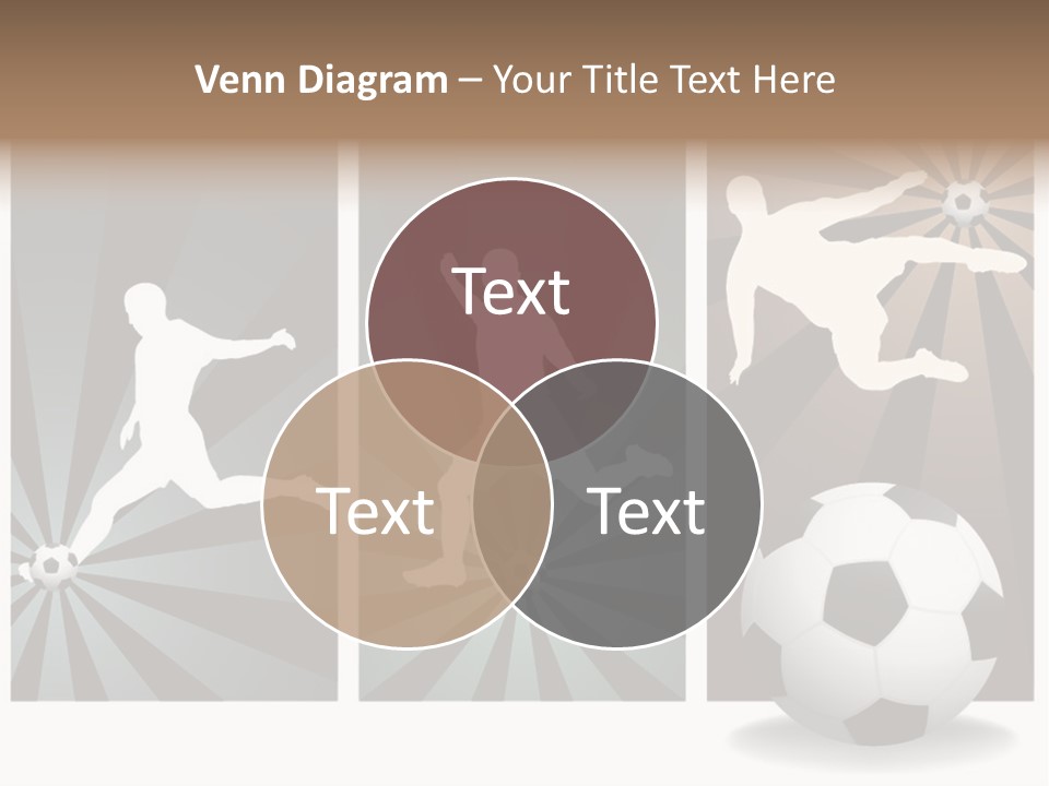 A Soccer Player Kicking A Soccer Ball PowerPoint Template
