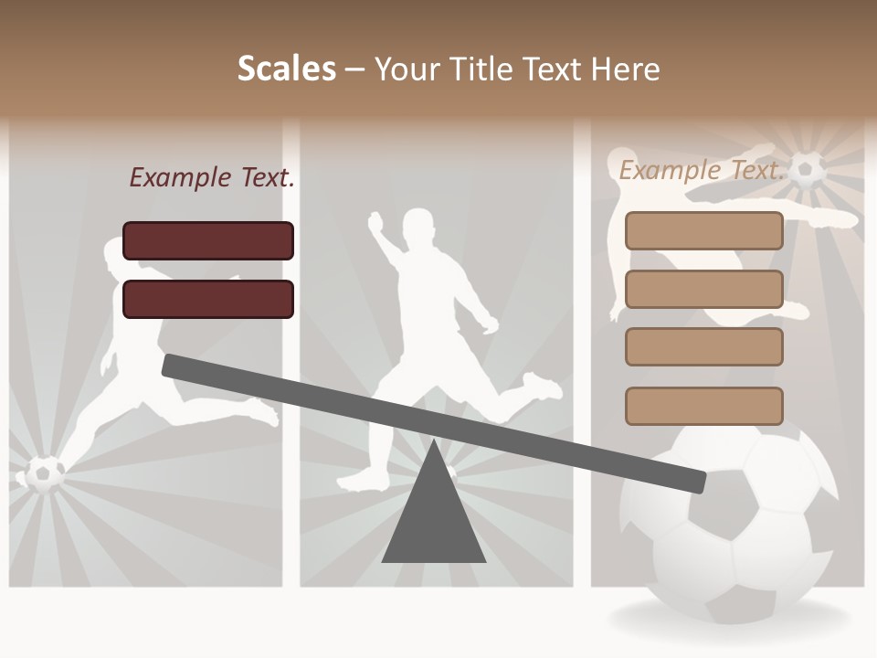 A Soccer Player Kicking A Soccer Ball PowerPoint Template