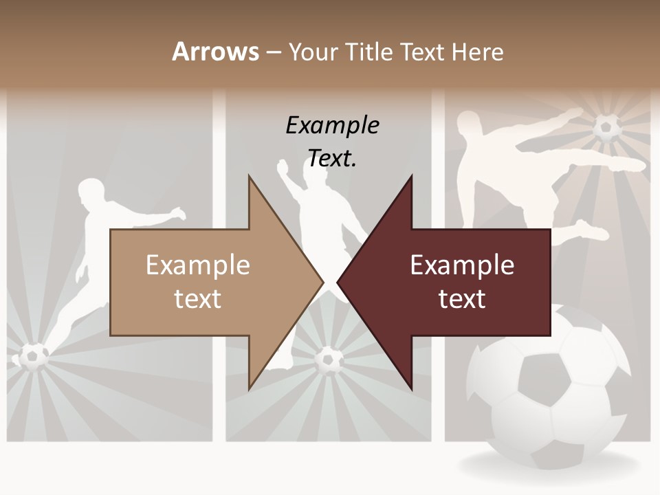 A Soccer Player Kicking A Soccer Ball PowerPoint Template