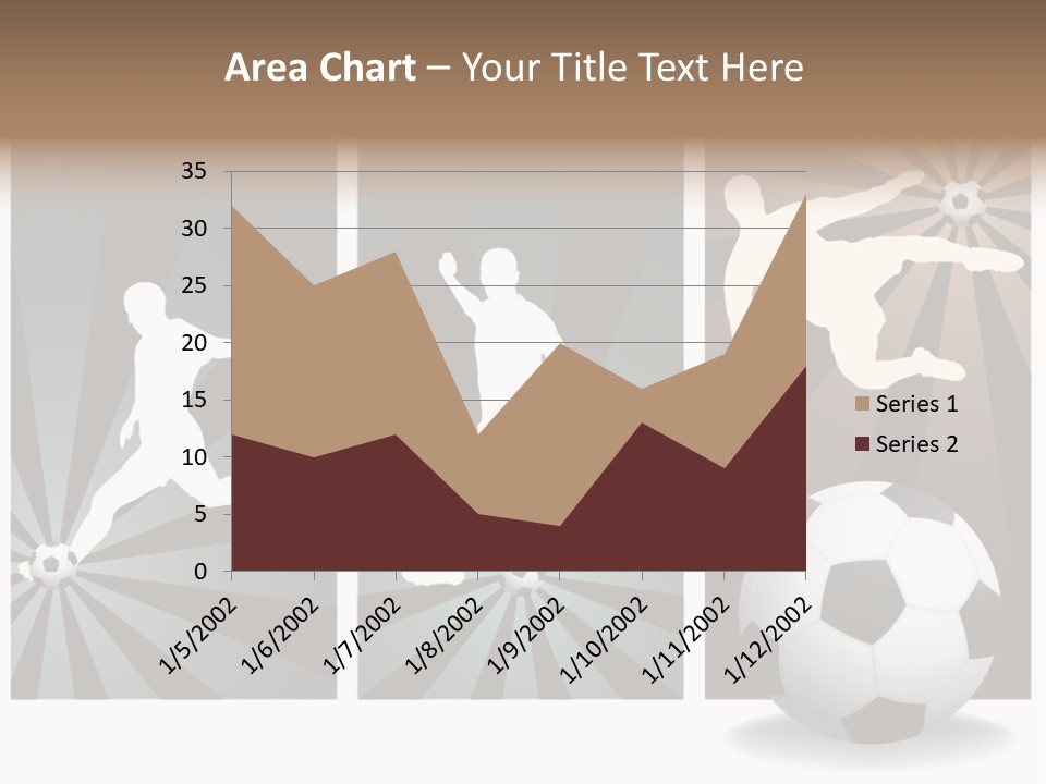 A Soccer Player Kicking A Soccer Ball PowerPoint Template
