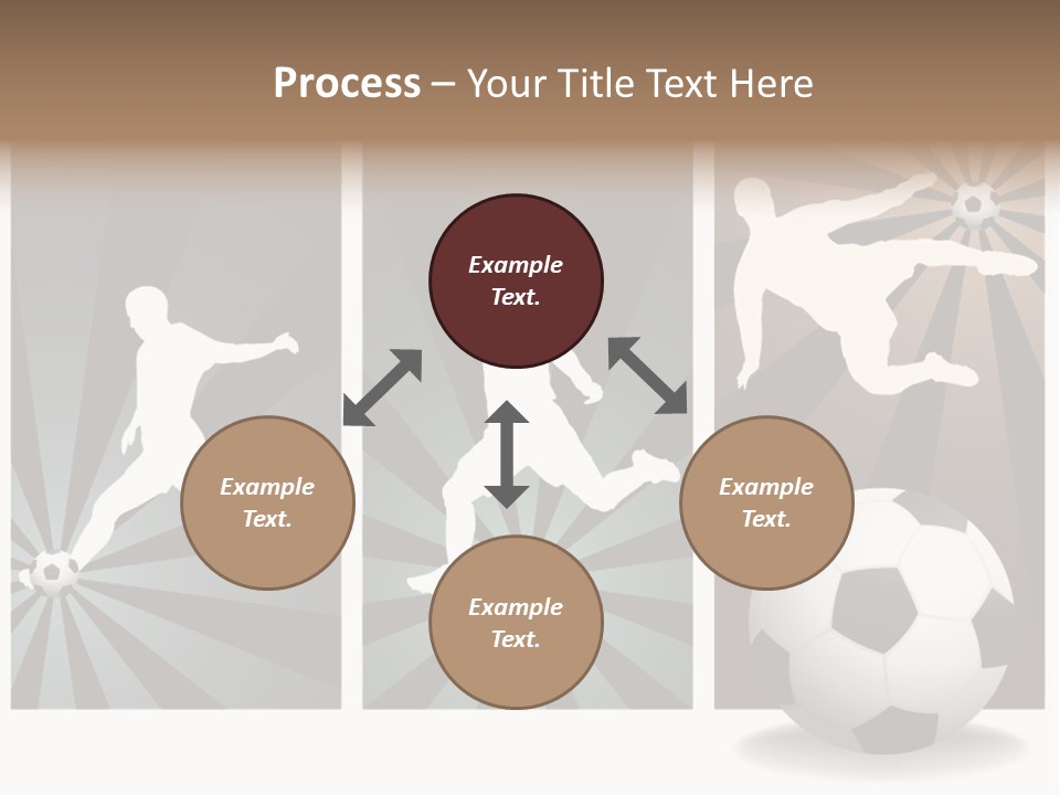 A Soccer Player Kicking A Soccer Ball PowerPoint Template