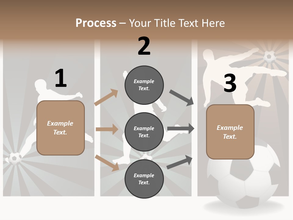 A Soccer Player Kicking A Soccer Ball PowerPoint Template