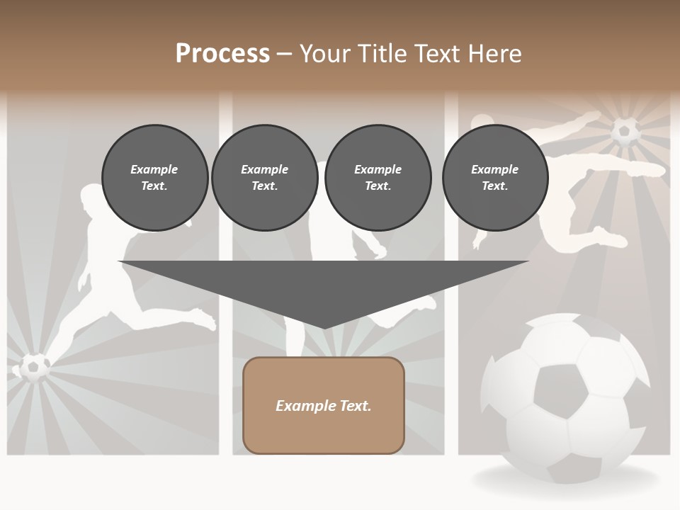 A Soccer Player Kicking A Soccer Ball PowerPoint Template