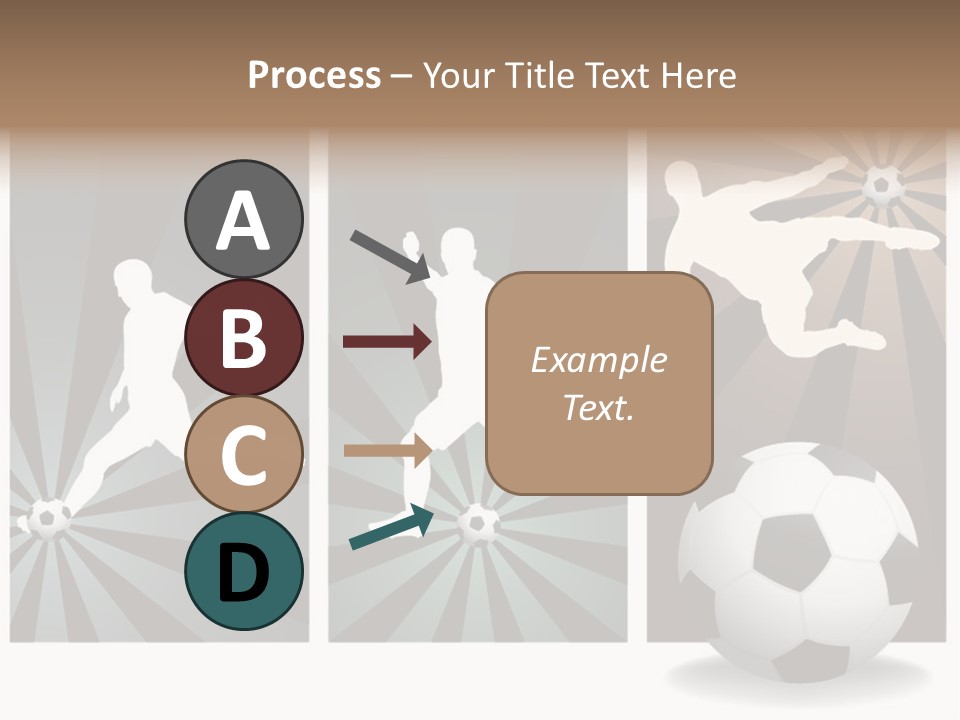 A Soccer Player Kicking A Soccer Ball PowerPoint Template