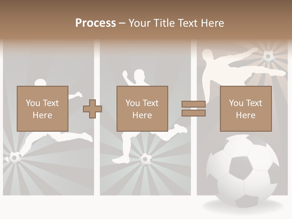 A Soccer Player Kicking A Soccer Ball PowerPoint Template