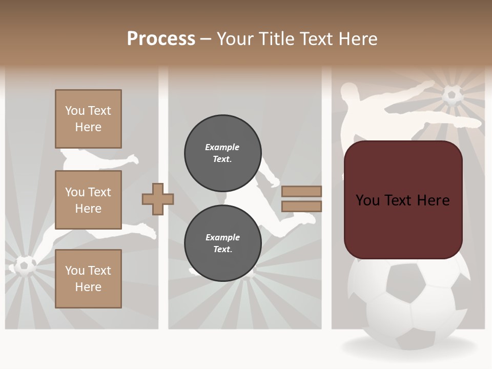 A Soccer Player Kicking A Soccer Ball PowerPoint Template