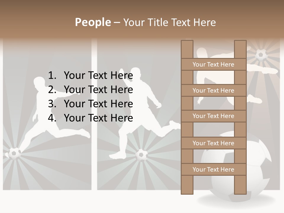 A Soccer Player Kicking A Soccer Ball PowerPoint Template