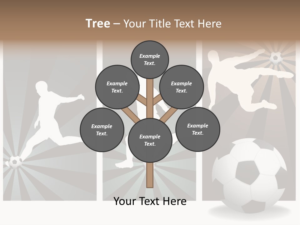 A Soccer Player Kicking A Soccer Ball PowerPoint Template