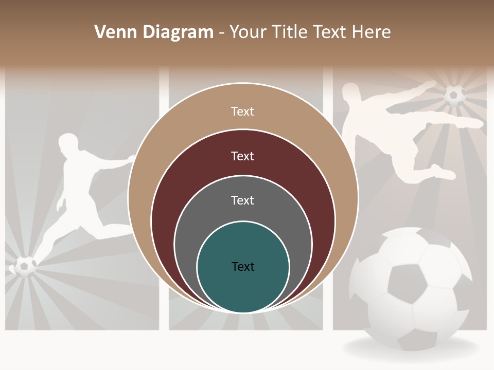 A Soccer Player Kicking A Soccer Ball PowerPoint Template