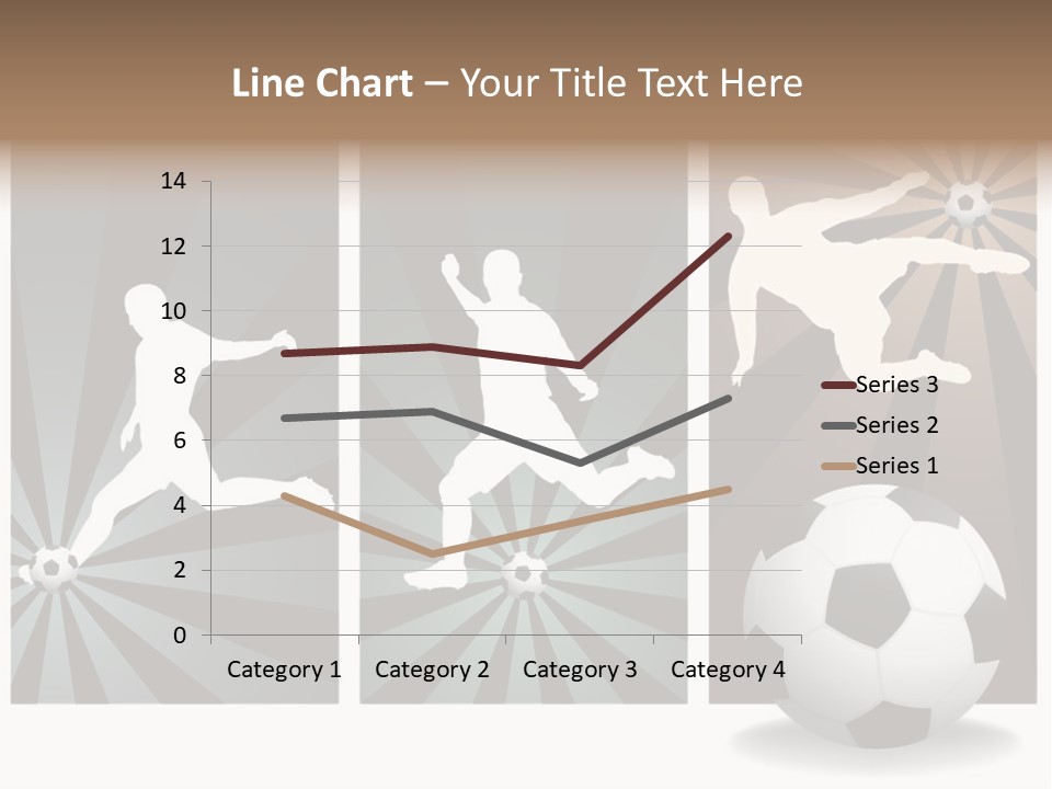 A Soccer Player Kicking A Soccer Ball PowerPoint Template