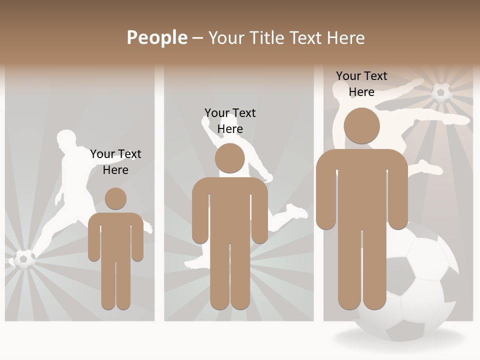 A Soccer Player Kicking A Soccer Ball PowerPoint Template