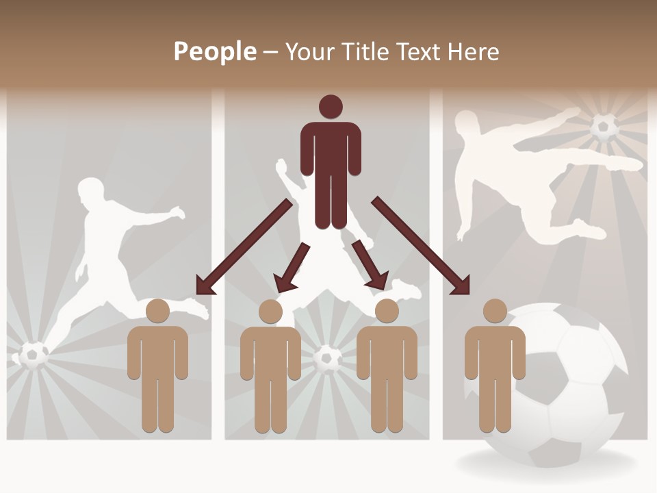 A Soccer Player Kicking A Soccer Ball PowerPoint Template