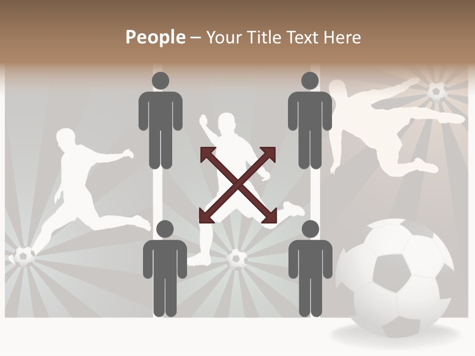 A Soccer Player Kicking A Soccer Ball PowerPoint Template