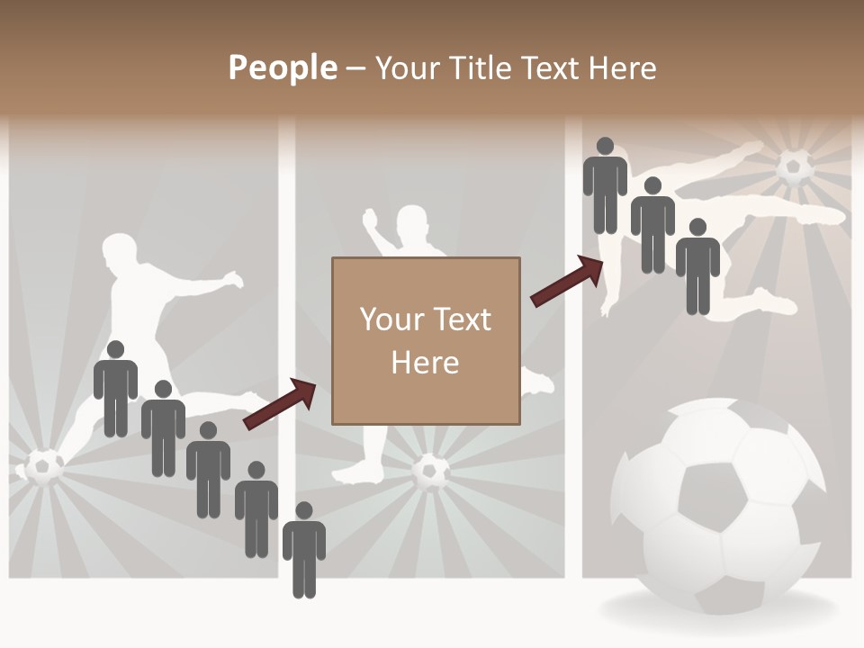 A Soccer Player Kicking A Soccer Ball PowerPoint Template