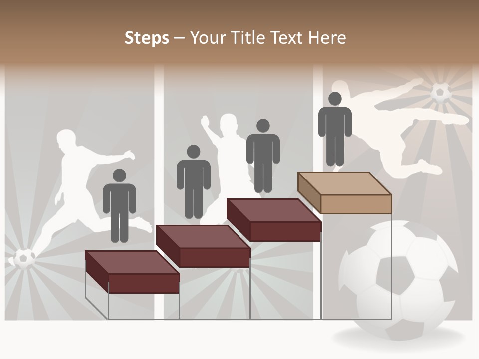 A Soccer Player Kicking A Soccer Ball PowerPoint Template