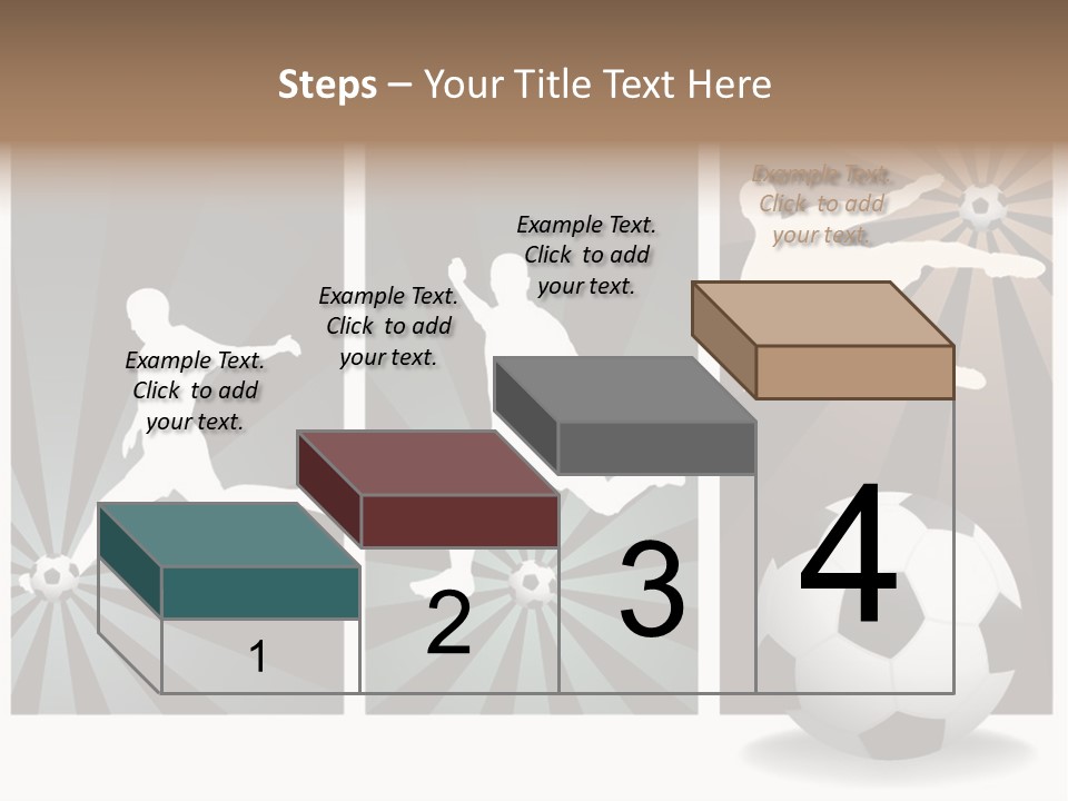 A Soccer Player Kicking A Soccer Ball PowerPoint Template