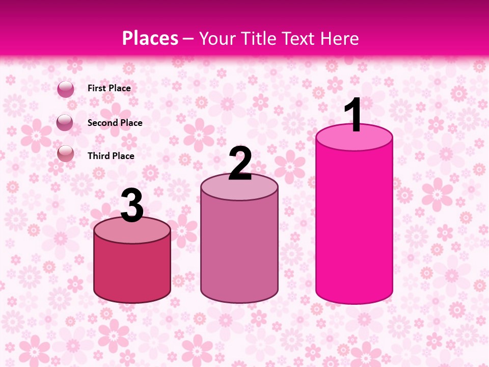 A Pink And White Floral Powerpoint Presentation PowerPoint Template