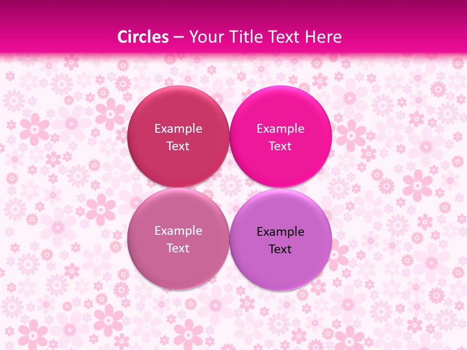 A Pink And White Floral Powerpoint Presentation PowerPoint Template