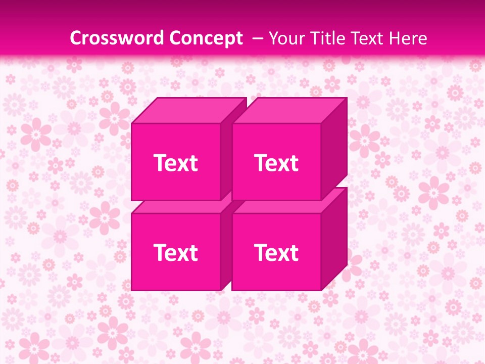 A Pink And White Floral Powerpoint Presentation PowerPoint Template