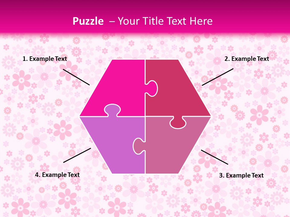 A Pink And White Floral Powerpoint Presentation PowerPoint Template