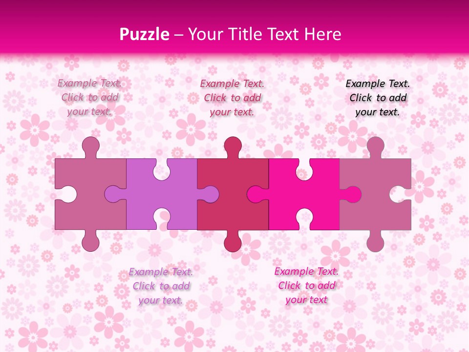 A Pink And White Floral Powerpoint Presentation PowerPoint Template