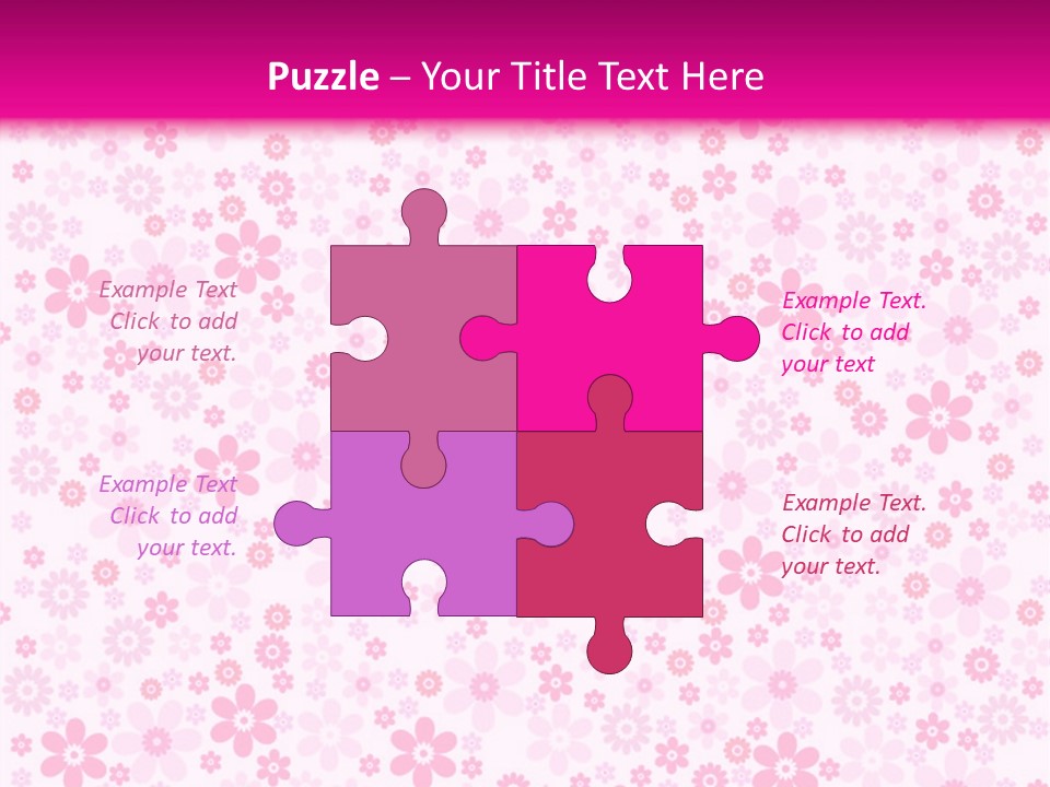 A Pink And White Floral Powerpoint Presentation PowerPoint Template