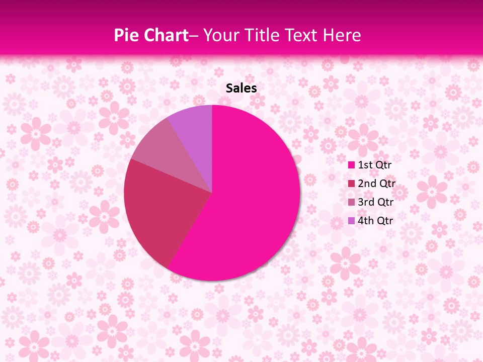 A Pink And White Floral Powerpoint Presentation PowerPoint Template