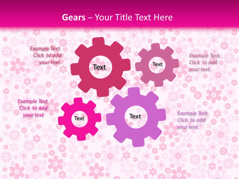 A Pink And White Floral Powerpoint Presentation PowerPoint Template