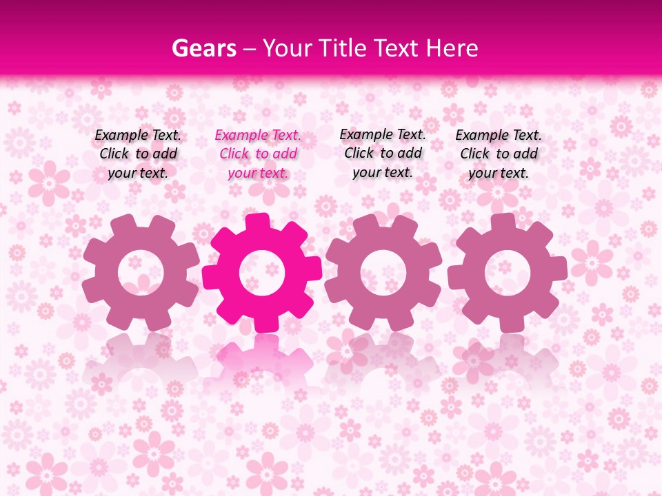 A Pink And White Floral Powerpoint Presentation PowerPoint Template