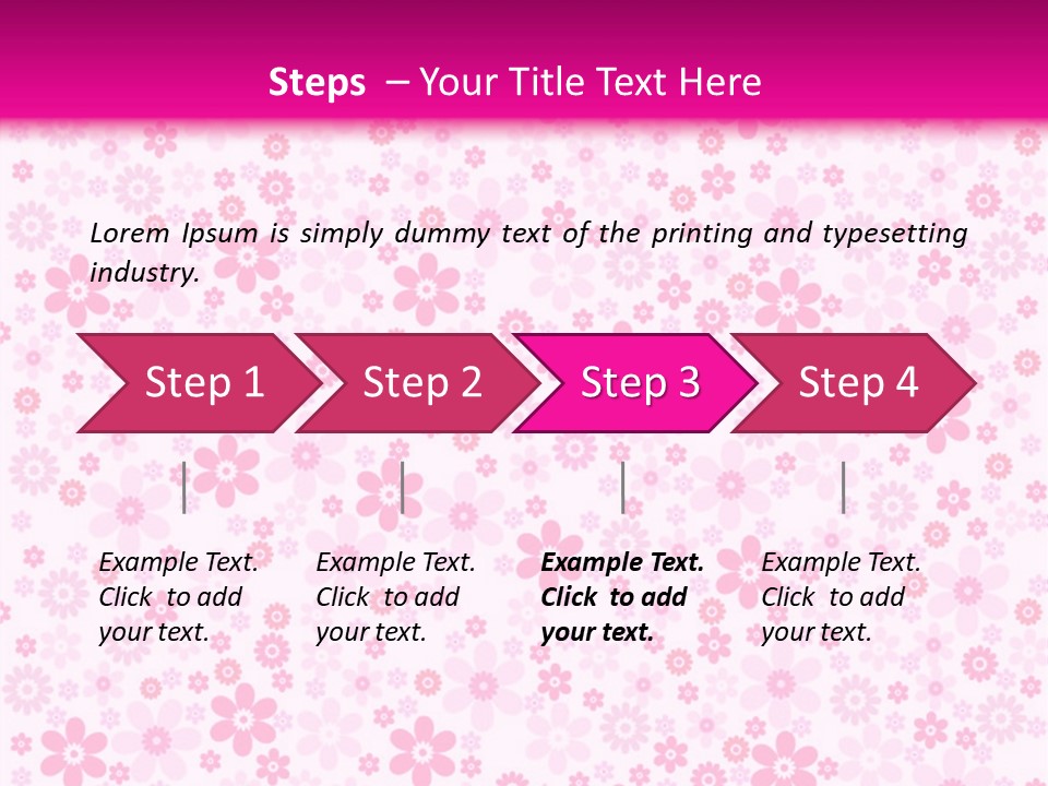 A Pink And White Floral Powerpoint Presentation PowerPoint Template