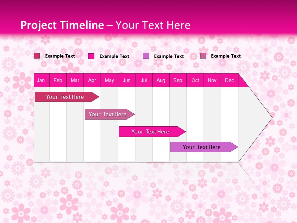 A Pink And White Floral Powerpoint Presentation PowerPoint Template