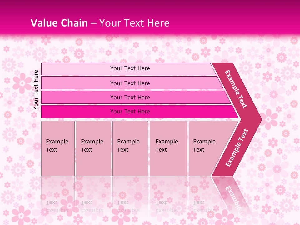 A Pink And White Floral Powerpoint Presentation PowerPoint Template