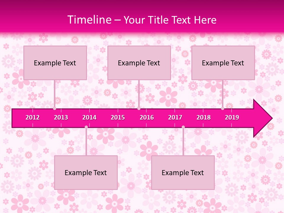 A Pink And White Floral Powerpoint Presentation PowerPoint Template