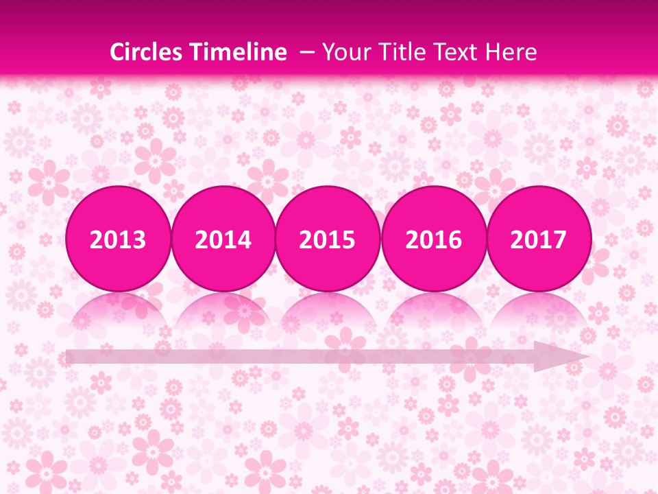 A Pink And White Floral Powerpoint Presentation PowerPoint Template