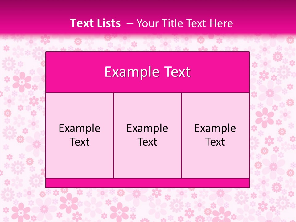 A Pink And White Floral Powerpoint Presentation PowerPoint Template