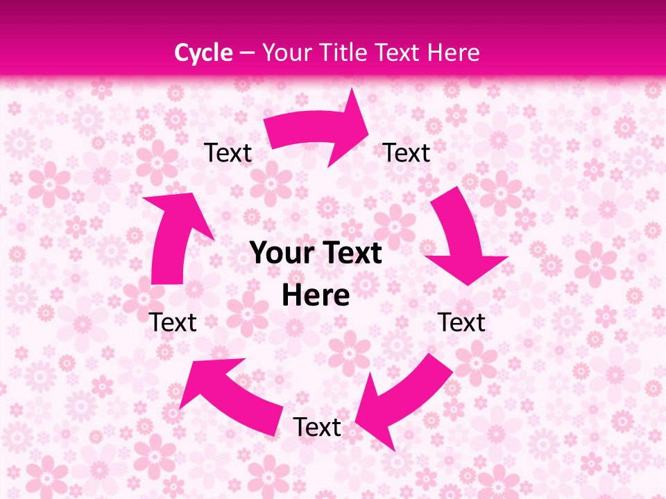 A Pink And White Floral Powerpoint Presentation PowerPoint Template
