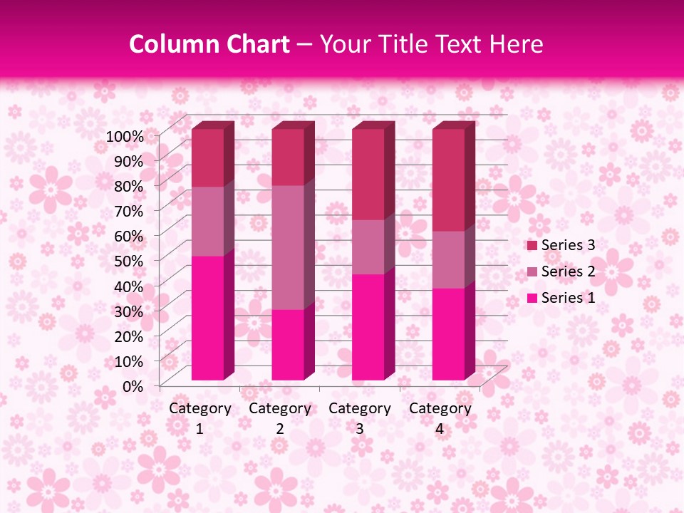A Pink And White Floral Powerpoint Presentation PowerPoint Template