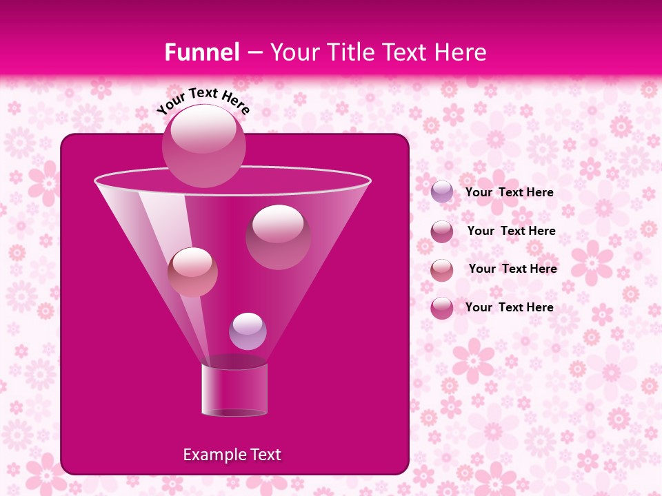 A Pink And White Floral Powerpoint Presentation PowerPoint Template