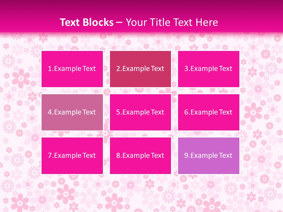 A Pink And White Floral Powerpoint Presentation PowerPoint Template