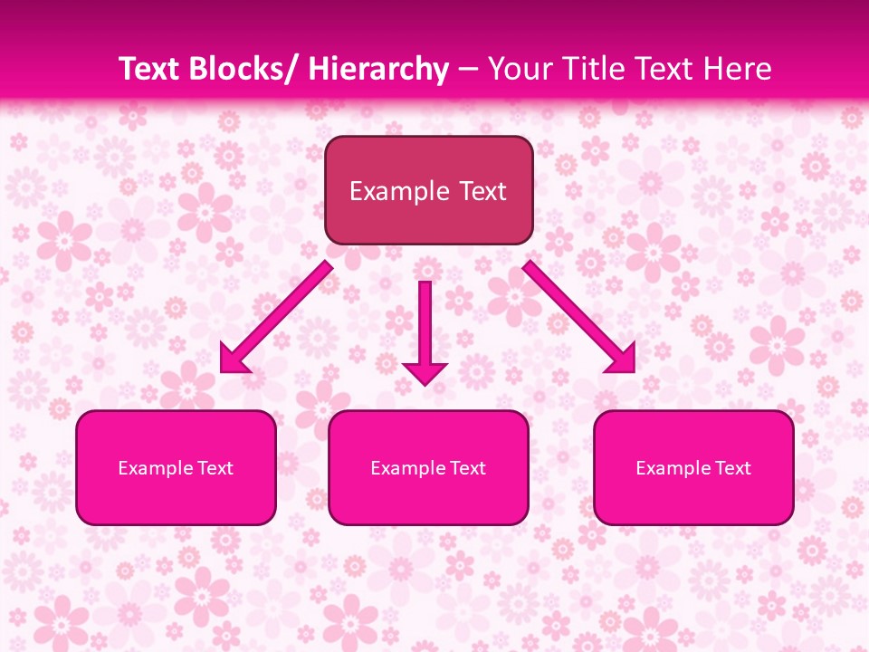 A Pink And White Floral Powerpoint Presentation PowerPoint Template