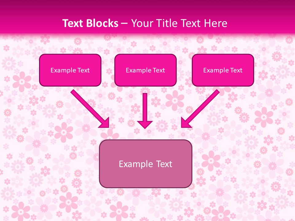 A Pink And White Floral Powerpoint Presentation PowerPoint Template