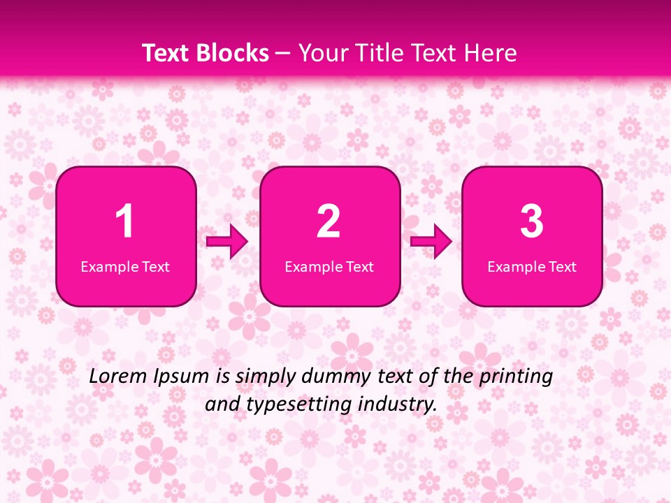 A Pink And White Floral Powerpoint Presentation PowerPoint Template