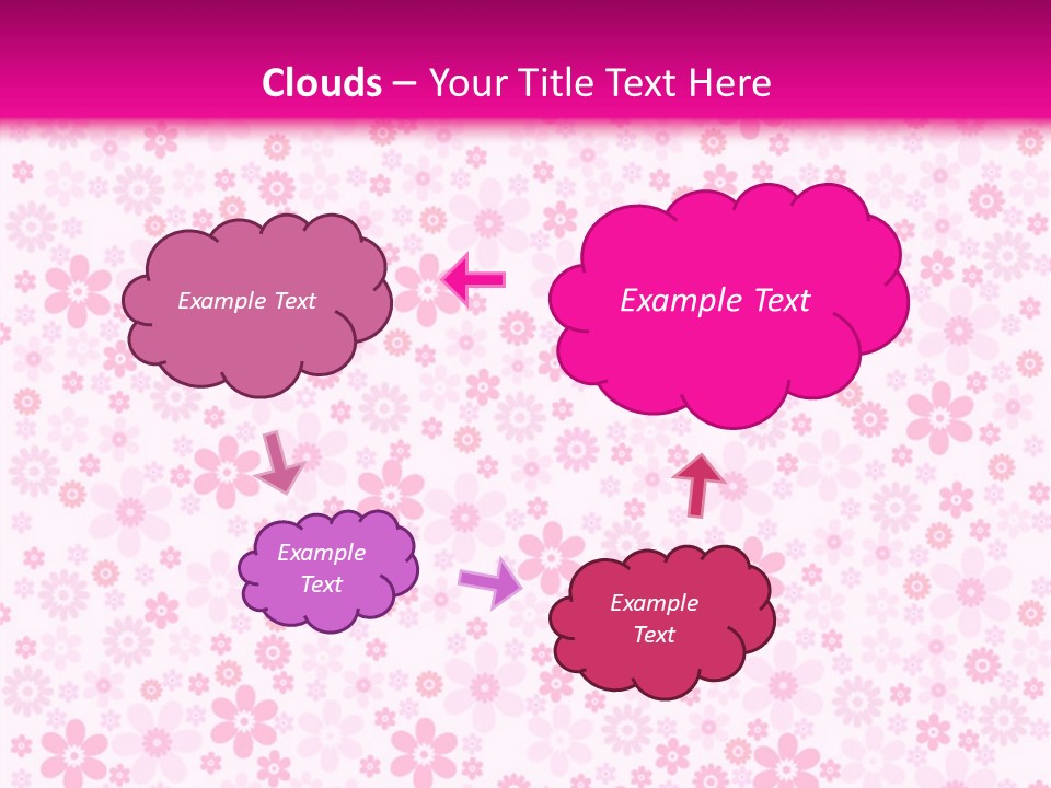 A Pink And White Floral Powerpoint Presentation PowerPoint Template