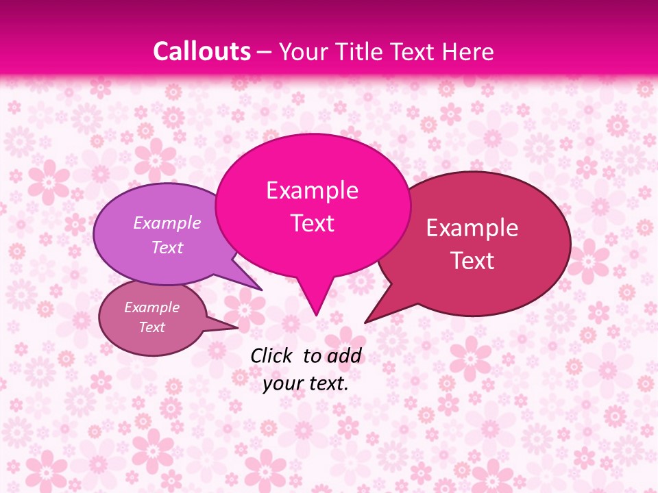 A Pink And White Floral Powerpoint Presentation PowerPoint Template