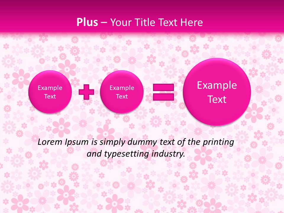 A Pink And White Floral Powerpoint Presentation PowerPoint Template